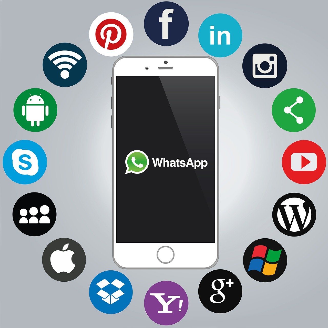 whatsapp, smartphone, social media