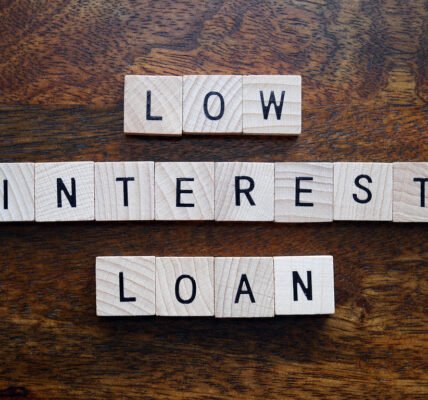 Low interest loan stock photo