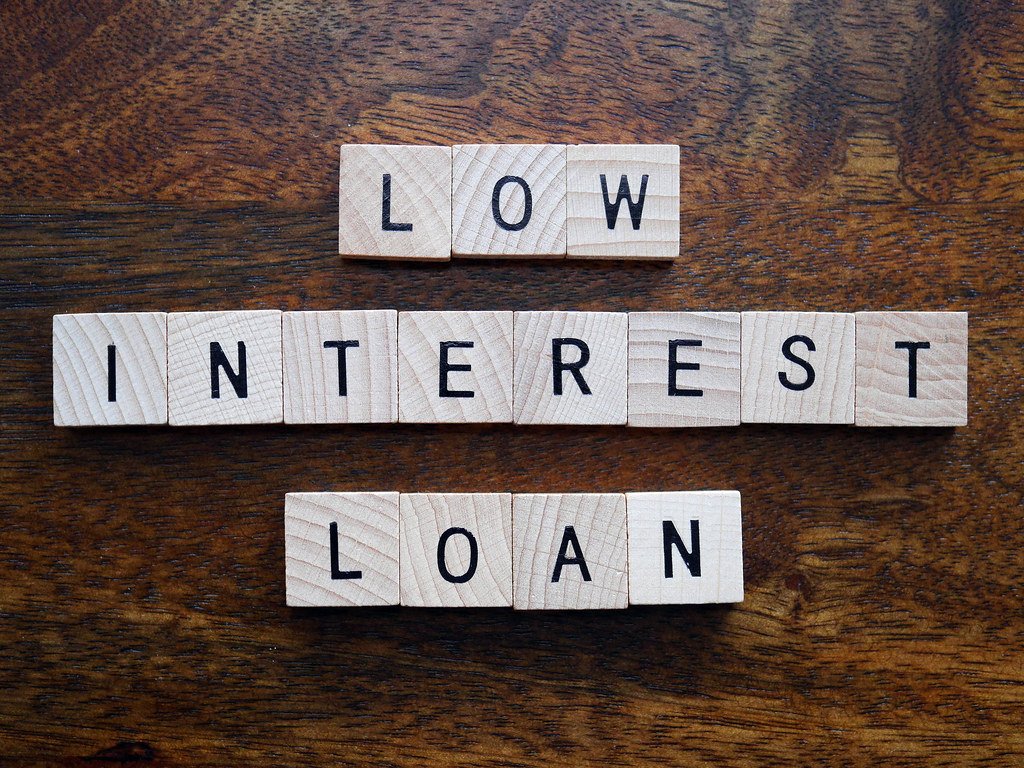 Low interest loan stock photo