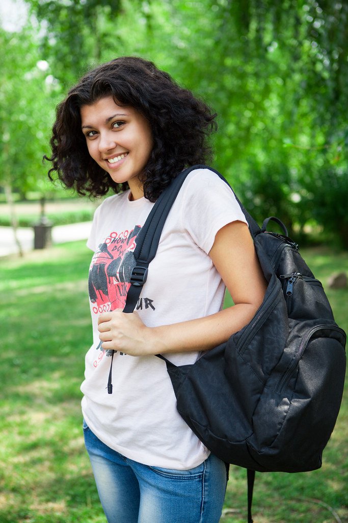 College Student in Park